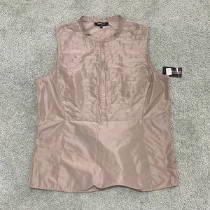 NEW Lafayette 148 New York Pleated Tank Blouse